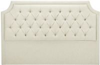 Vente-unique Hoofdbord met capitonnage 150 cm - Stof - Beige - JOHENE