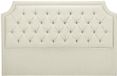 Vente-unique Hoofdbord met capitonnage 150 cm - Stof - Beige - JOHENE