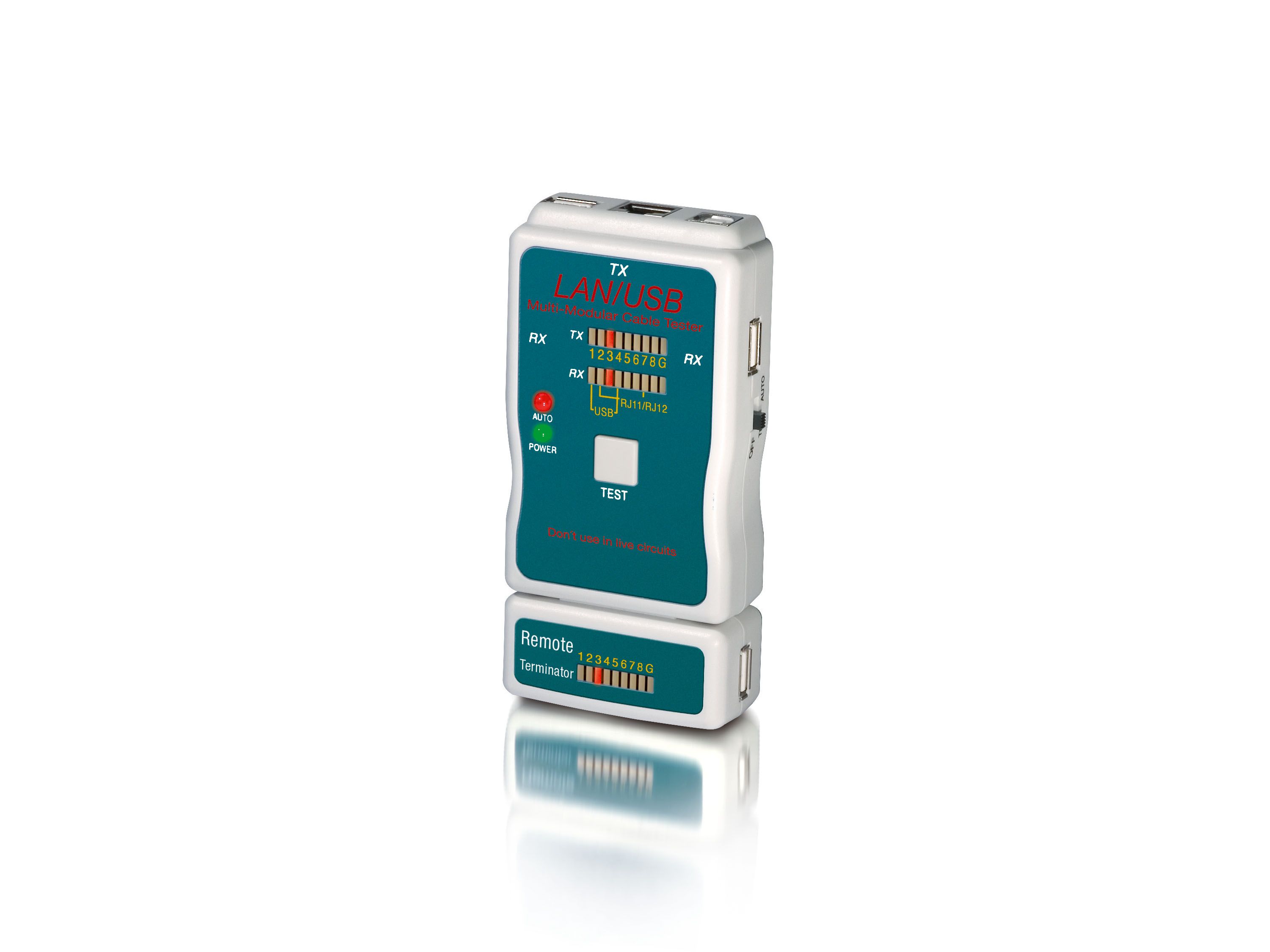 Equip 129964 Netwerkkabeltester - grijs, groen