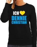 Bellatio Decorations Apres-ski sweater / trui Wintersport Ich liebe Dennie Christian - dames - zwart XL