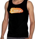 Bellatio Decorations Shoppartners Bv Zwart fan tanktop voor heren - supporter van oranje - Holland / Nederland supporter - EK/ WK mouwloos t-shirt / outfit XL