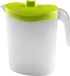 Hega Hogar pichet à eau/carafe avec couvercle vert - 2,5 litres - plastique - 11 x 26 cm