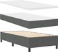 vidaXL Boxspringbed met matras, donkergrijs, 90 x 200 cm, gestoffeerd