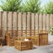 vidaXL Hoek loungeset 5-delig Naturel Acacia Hout Inclusief Tafel