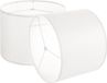 Vevor Abat-jour Tambour 33x33x25cm Moyen Rond 2 Pièces Crème
