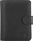 DuDu Portemonnee RFID Leer 11 cm - Dames - Staand formaat - Zwart