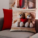 PETTI Artigiani Italiani - Sofakussen met vulling, decoratieve kussens met digitale print, kussenslopen voor slaapkamer, 2 stuks, vierkant kussen 50 x 50 cm, 100% Made in Italy