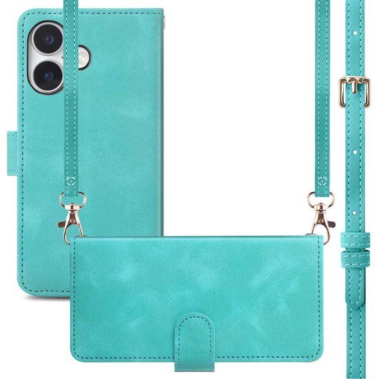 imoshion Bookcase met koord voor de Apple iPhone 16 - Turquoise