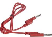 VOLTCRAFT Meetsnoer Banaanstekker 4 mm Banaanstekker 4 mm 1.00 m Rood 1 stuk(s)