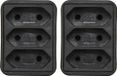 Benson Stopcontact splitter - 2x - triple - zwart