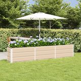vidaXL Plantenbak Ivoor 240 x 40 x 45 cm Staal