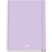 Dohe SERENITY Notitieboek, A4, geruit, 100 vellen, dikte 90 g/m², formaat 22,8 x 30 cm, hardcover, ringsluiting en elastiek, 5 mm geruit, schoolmateriaal, SERENITY paars