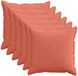 vidaXL Kussensloop 6 st houten rood-oranje 70 x 70 cm corduroy
