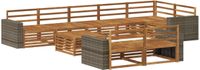 vidaXL - Buiten - bank - set - 9 - st