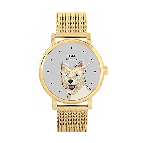 Toff London West Highland Terrier Hoofd Hondenhorloge - 5059656816003