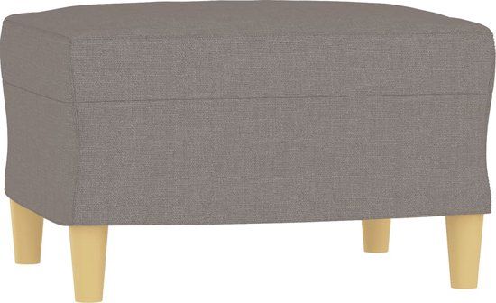 vidaXL Voetenbank 60x50x41 cm stof taupe