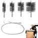 Set de 5 brosses de conduit de poêle pour un nettoyage efficace