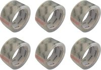 Kippen 9004TR2 plakband, 6 rollen, transparant, 66 m x 50 mm.