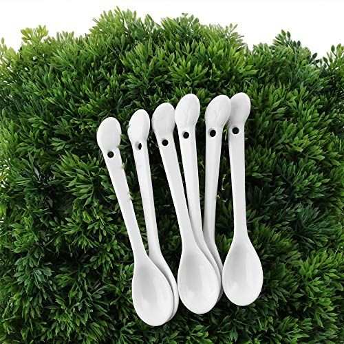 Holst Porzellan ML 004 motieflepel "paasei" 14 cm, wit - 6 stuks