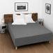 Home Linge Passion Hoeslaken, 100% katoen, 57 draden/cm², 180 x 200 cm, donkergrijs
