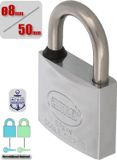 AMIG Hangslot met Sleutel RVS Ø8/50mm - Standaard Beugel Buiten Weerbestendig