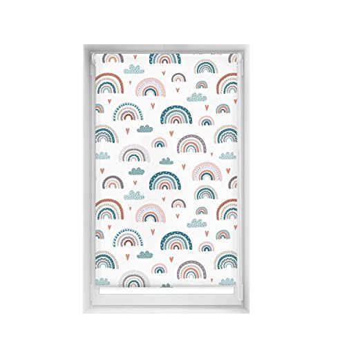 Blindecor Easy jaloezie zonder boren, regenboogblauw, 95x150cm