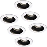 HOFTRONIC Laredo - 6x Kantelbare LED Inbouwspot - Wit - 5W - 6400K Daglichtwit