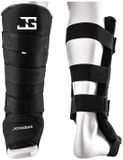 Joyagear “VELCRO” Scheenbeschermer – Kickboksen/Muay Thai – Zwart – S – incl. Bandage