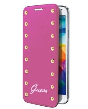 Guess GUBBS5SAP - Mobiele telefoon behuizing - Roze - Samsung Galaxy S5