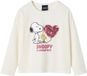 SNOOPY Peanuts® t-shirt met lange mouwen voor meisjes ecru