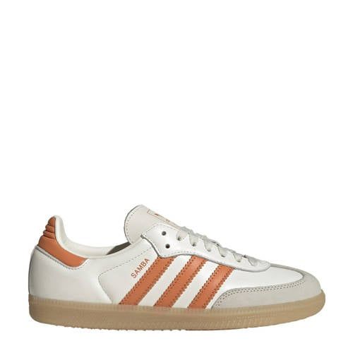 adidas Originals Samba OG leren sneakers wit/oranje