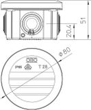 OBO Bettermann 2007430 Verdeeldoos Grijs Kunststof 80 mm x 51 mm 1 stuk(s)