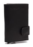 The Chesterfield Brand Leren Kaarthoes Portland Card Holder Black Zwart