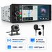 Junsun Autoradio 1DIN sans fil, écran 6,28 pouces, compatible CarPlay et Android Auto, avec Bluetooth, radio FM, caméra et microphone