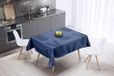 Bonamaison Tafelkleed, Anti-Mold, Sneldrogend, Waterdicht, 100% Polyester Tafellaken, Blauw, 140 x 140 Cm