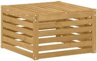 vidaXL Voetenbank Massief Acacia Hout Wit 59 x 59 x 37 cm