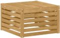 vidaXL Voetenbank Massief Acacia Hout Wit 59 x 59 x 37 cm