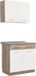 Homestyle4u Cuisine complète - 80 cm - Cuisine pour une personne - Blanc