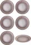 Hazel & Bos Juntos Blanco Artico Ontbijtbord 24 cm Porselein 6 Stuks