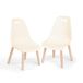 B. spaces by Battat Kid Century Modern: Ensemble de meubles – Ensemble tendance pour enfants de DEUX chaises en ivoire