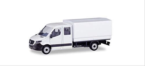 Herpa Modellen 013499 Minikit: Mercedes-Benz Sprinter Nieuwe Dubbele cabine met Miniatuur Platform, Wit