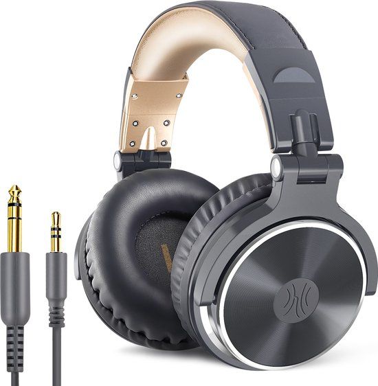OneOdio Pro10 - Over-ear koptelefoon met microfoon - Grijs