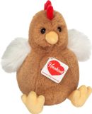 Teddy Hermann Hermann Teddy Knuffeldier Kip - pluche stof - premium kwaliteit knuffels - bruin - 18 cm
