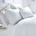 Belle Maison Papillion White Luxe Geborduurde Vlinder Dubbele Dekbedovertrek Set