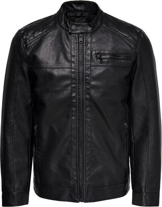 Only & Sons Onsal PU Noos Otw 22011975 Jas - Zwart - Maat XS - Heren