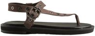 Next - Dames - N. Premium asymmetrische leren sandalen - Bruin