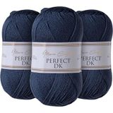 Utopia Crafts DK Double Knitting Yarn 3x 100g (Blue Charcoal)
