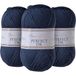 Utopia Crafts DK Double Knitting Yarn 3x 100g (Blue Charcoal)