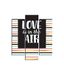 Homemania Wandfoto, 3 stuks, Valentine's Day-from Living, meerkleurig, 57 x 0,3 x 60 cm HM203MDF139, MDF