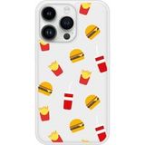 iPhone 14 Pro Fast food bedrukt siliconen hoesje